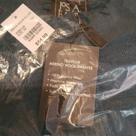 Jos A Bank quarter zip sweater - Picture 2 of 3